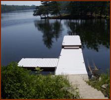 Deluxe, wide, large docks with lots or room for sunning, entertaining, and multiple boats.