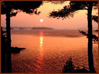 Sunset on Big Rideau Lake's North Shore